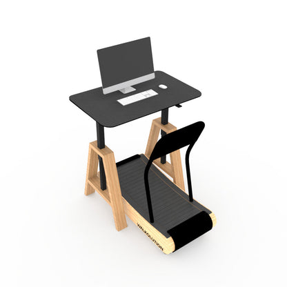 Wooden treadmill, manual treadmill, walking treadmill, treadmill desk, height adjustable desk