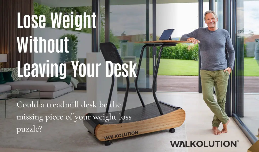 Lose weight in your homeoffice - treadmill desk weight loss WALKOLUTION 
