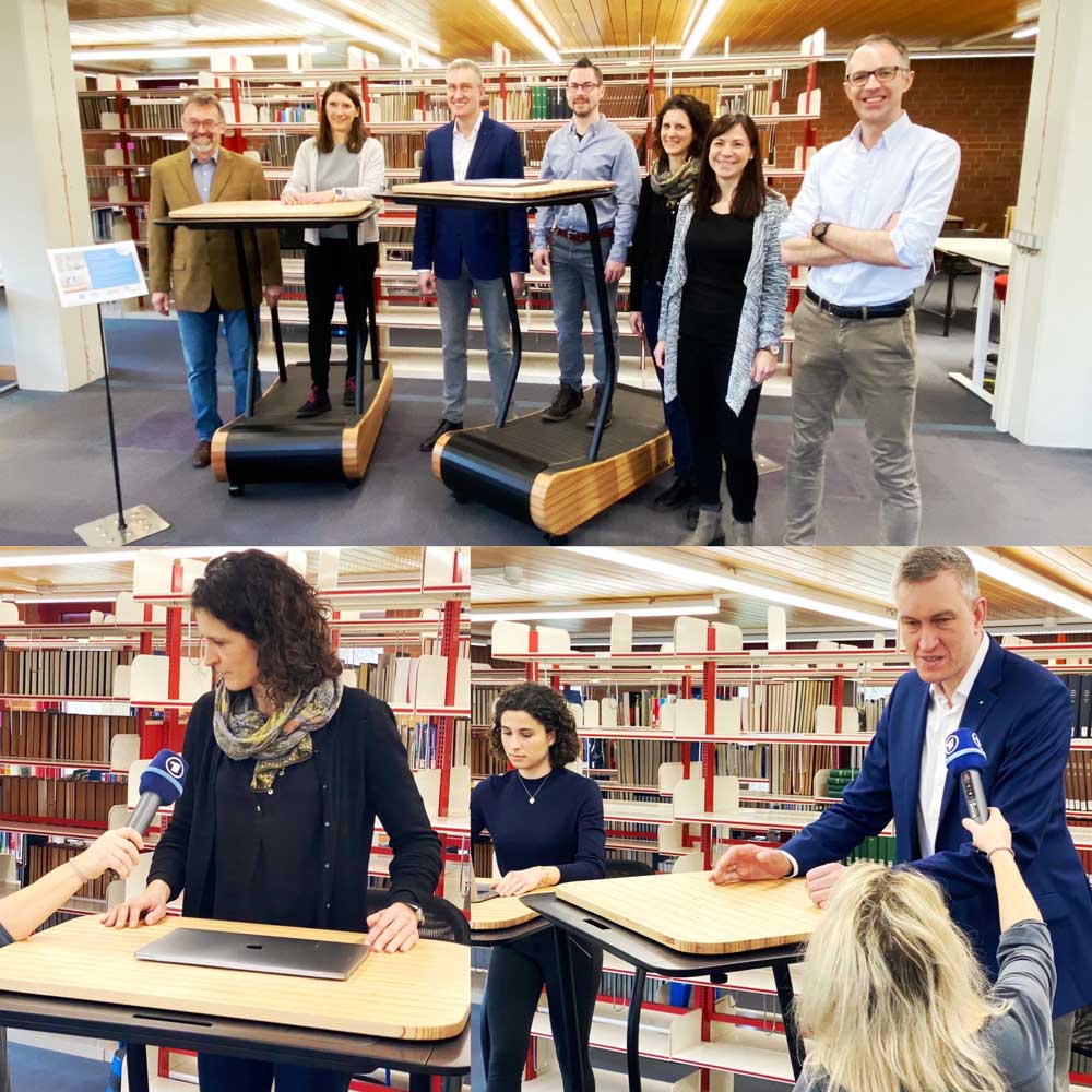 University Library of Bayreuth introduces Walkolution treadmill desks WALKOLUTION 