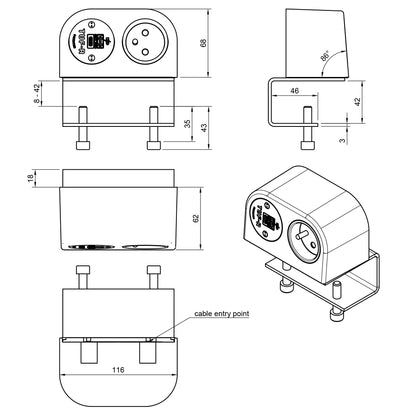 Single Power Socket with USB Charger - Phase