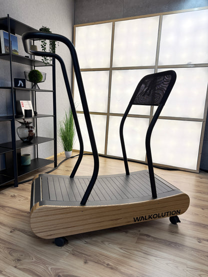 Walkolution 1 + (Model 2024) - Standard Slats + Lean Stool Attachment + Desk Attachment