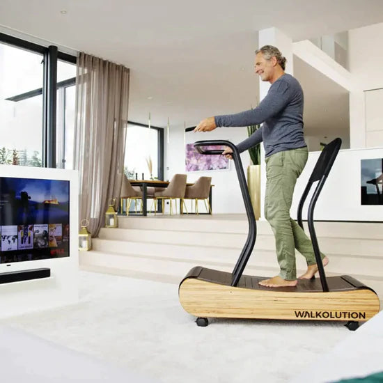 Manual treadmill under best sale desk