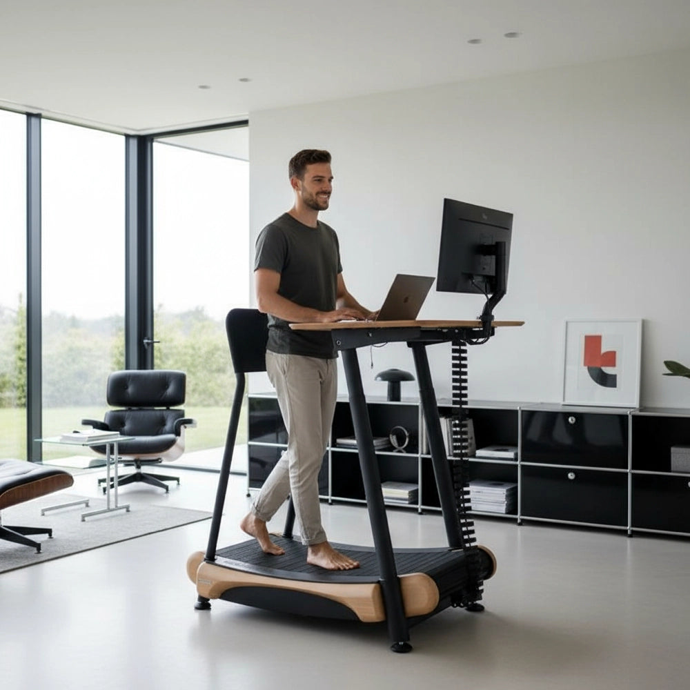 Who should avoid barefoot treadmill walking?