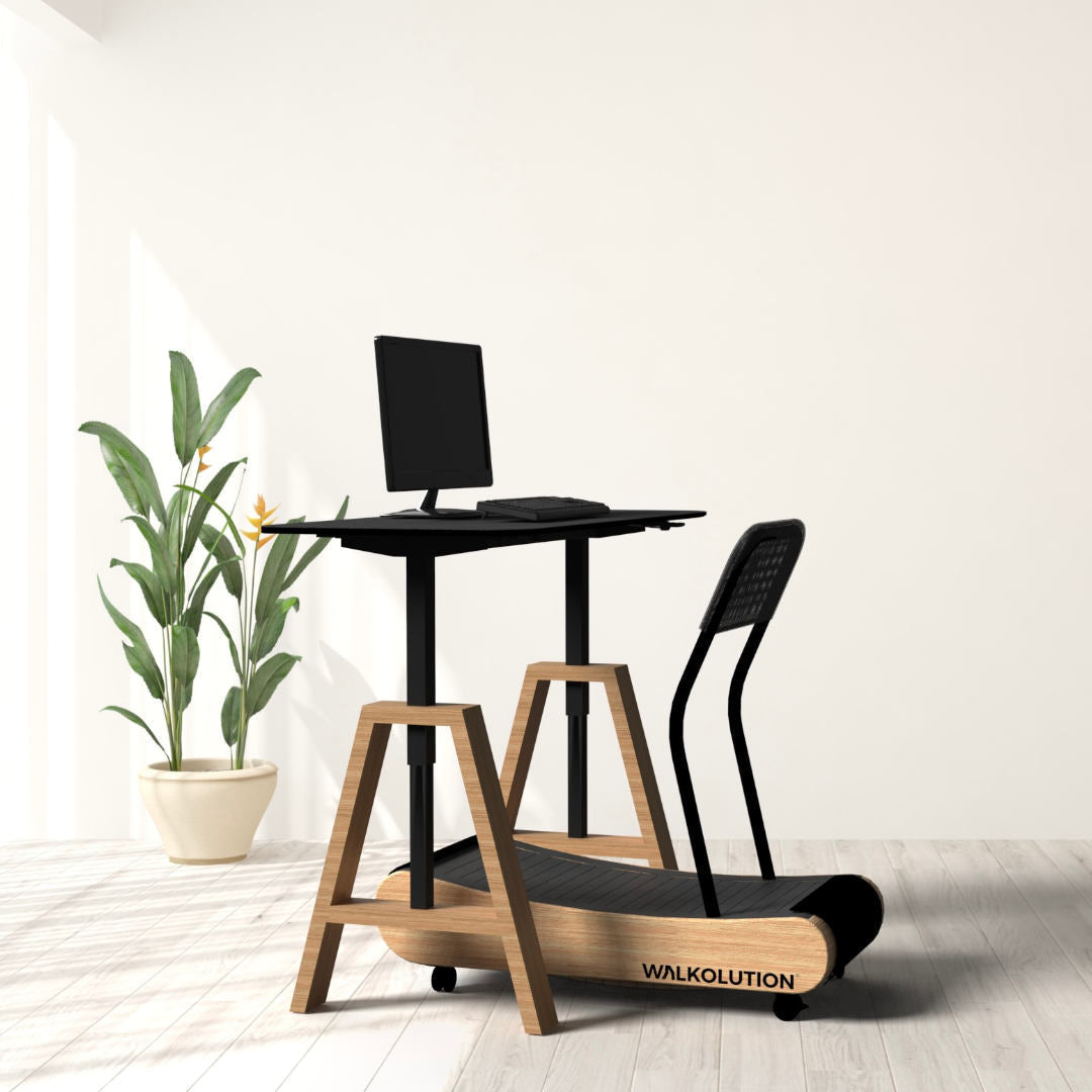 Wooden treadmill, manual treadmill, walking treadmill, treadmill desk, height adjustable desk