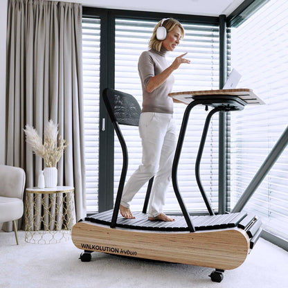 Wooden treadmill, manual treadmill, walking treadmill, treadmill desk, height adjustable desk, soft